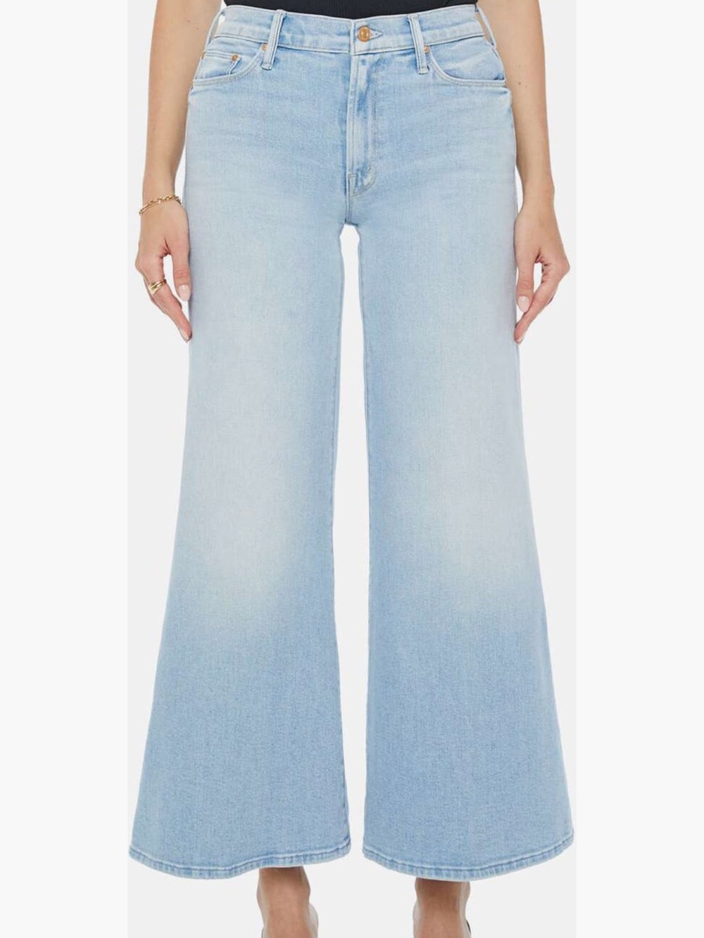 Mother the twister flood ankle flare jeans